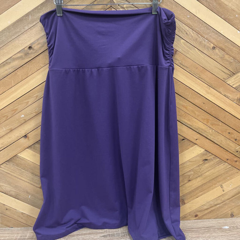 Eddie Bauer- mid skirt- MSRP $45: Purple -women-LG