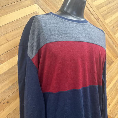 Smartwool - Men's Merino 250 L/S Base Layer Top - MSRP comp $140: Navy/Grey/Red-men-