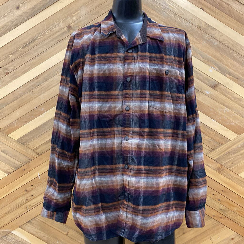 North River - Button down: Brown Plaid -men-XXL