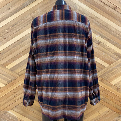 North River - Button down: Brown Plaid -men-XXL