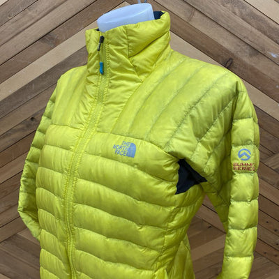 The North Face- summit series puffer jacket- MSRP compared $370: Yellow -women-SM