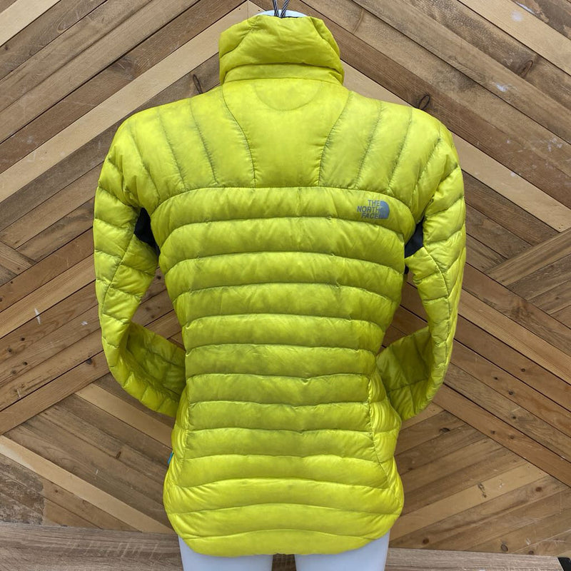 The North Face- summit series puffer jacket- MSRP compared $370: Yellow -women-SM