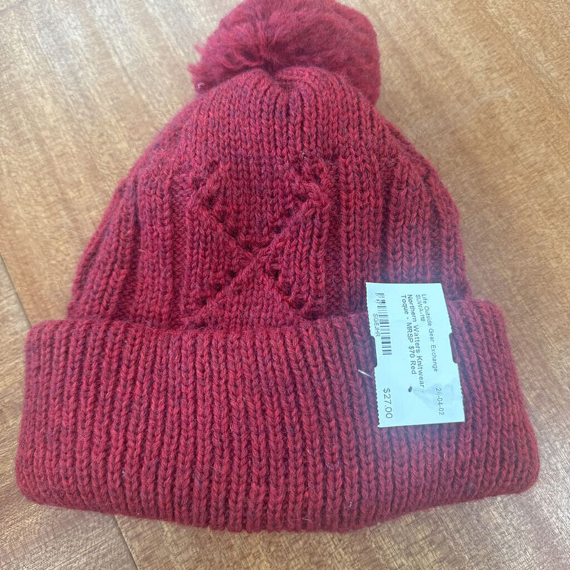 Northern Watters Knitwear - Toque - MRSP $70: Red-unisex-