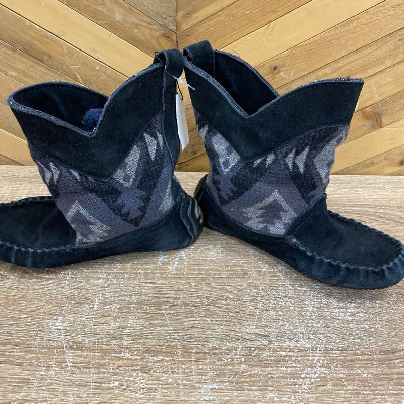 Manitobah Mukluks - Harvester boot: Black Grey -women-7