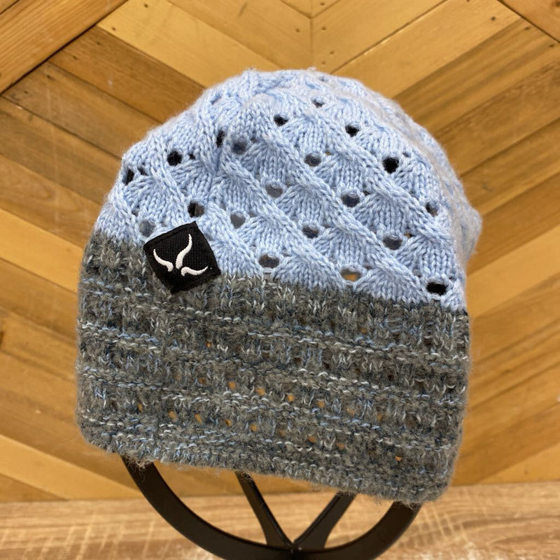 Prana - Loos-Knit Beanie - MSRP $35: Grey/Blue-unisex-OS