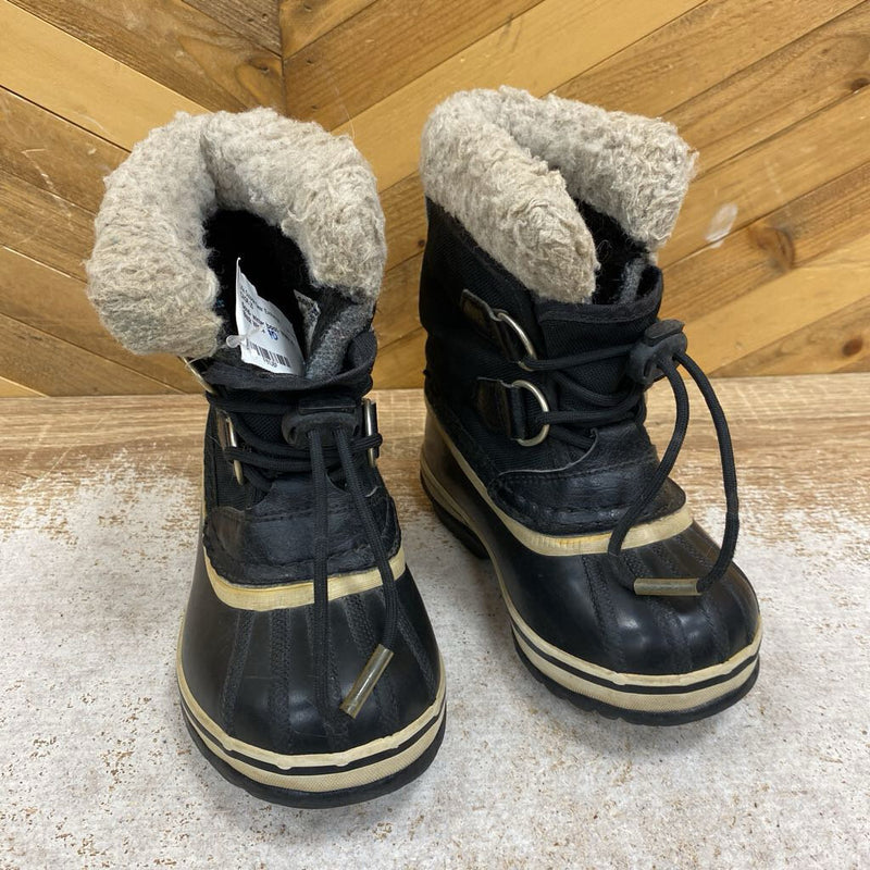 Sorel- winter boot- MSRP $75: Black White -children-10t