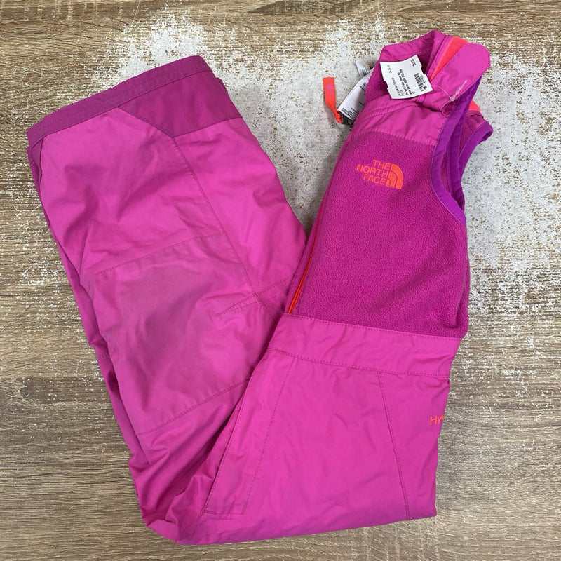 The North Face- fleece bib snow pants- MSRP $149: Pink -children-3T