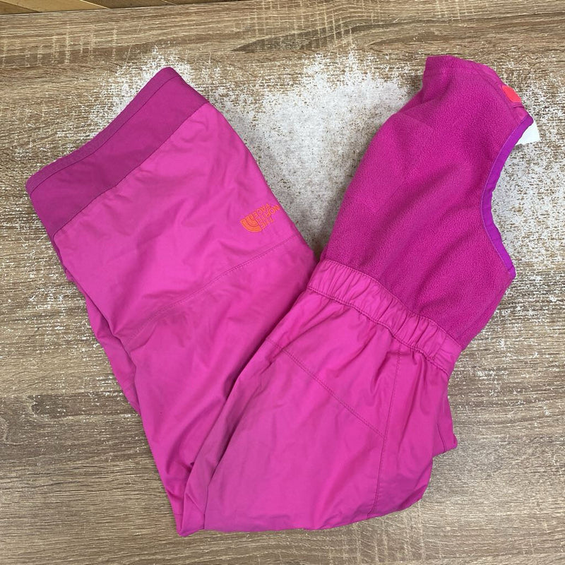 The North Face- fleece bib snow pants- MSRP $149: Pink -children-3T