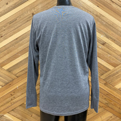 Athletic Works - Men's L/S T-Shirt: Grey-men-XL