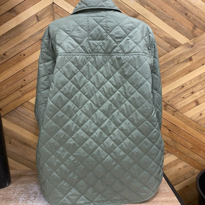 NVLT - Women's Quilted Button-Up Jacket - MSRP $249: Sage Green-women-2XL