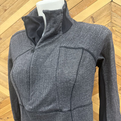 Lululemon - Women's 1/2-Zip Thermal Athletic Top - MSPR comp $128: Dark Grey/Black-women-8