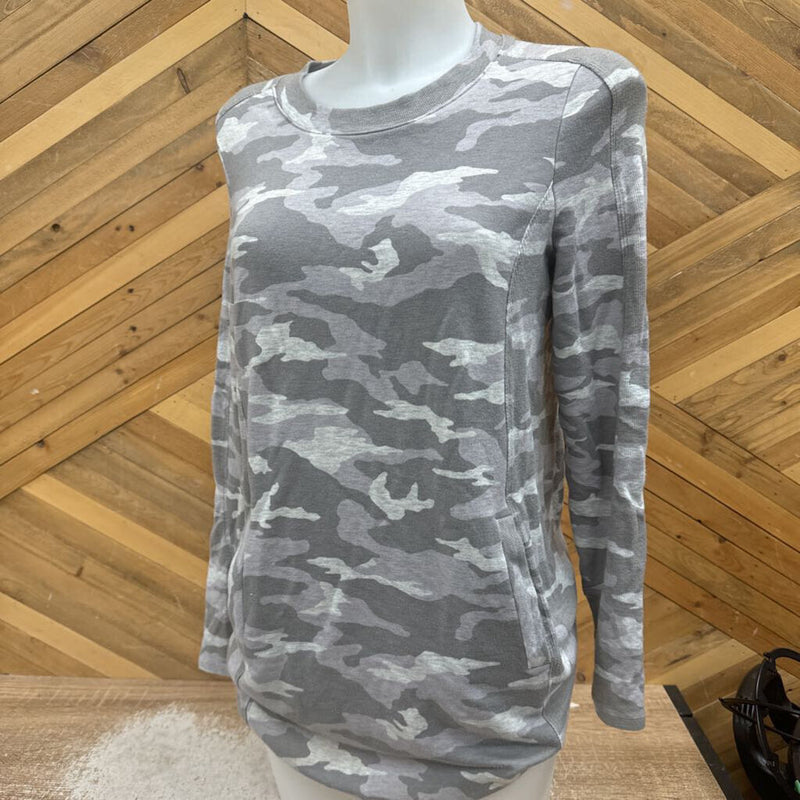 Athleta- sweater dress- MSRP $105: grey camo -women-SM