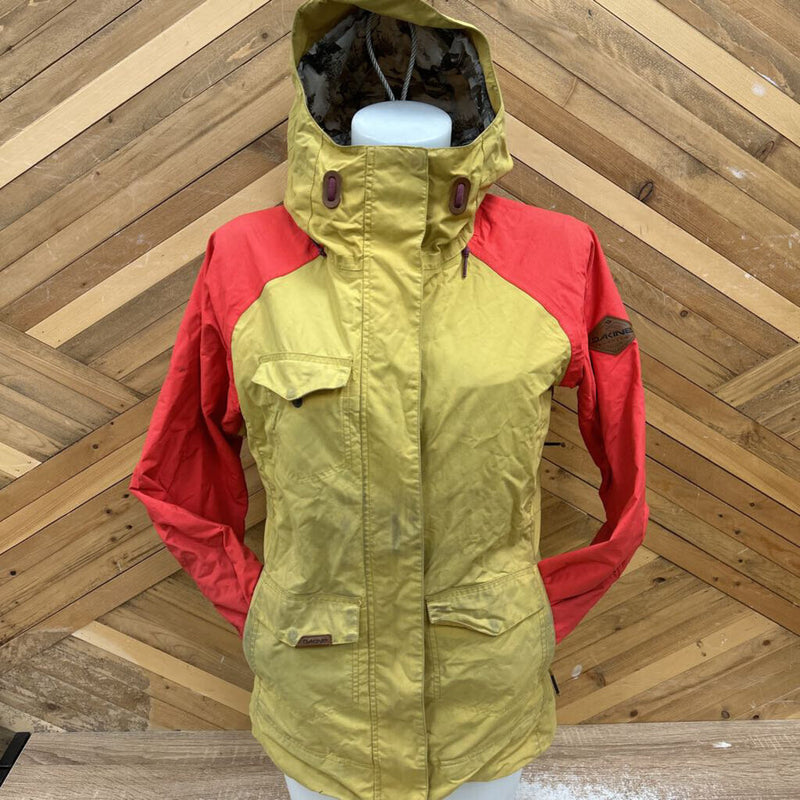 Dakine- winter shell- MSRP $240: Gold/Red-women-SM