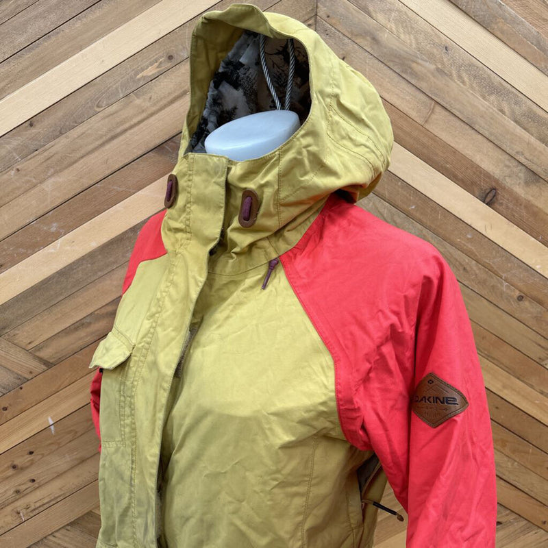 Dakine- winter shell- MSRP $240: Gold/Red-women-SM