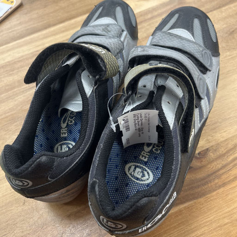 Louis Garneau - Ergo Air Cycling Shoes - MSRP comp $160: Grey/Black-unisex-43