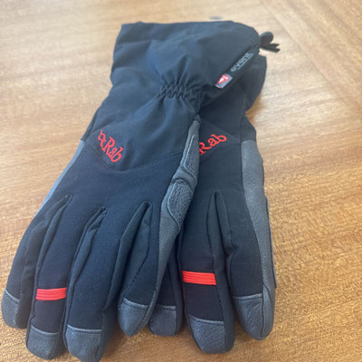 Rab - Icefall Gauntlet Winter Gloves - MSRP $175: Black/Red-unisex-SM