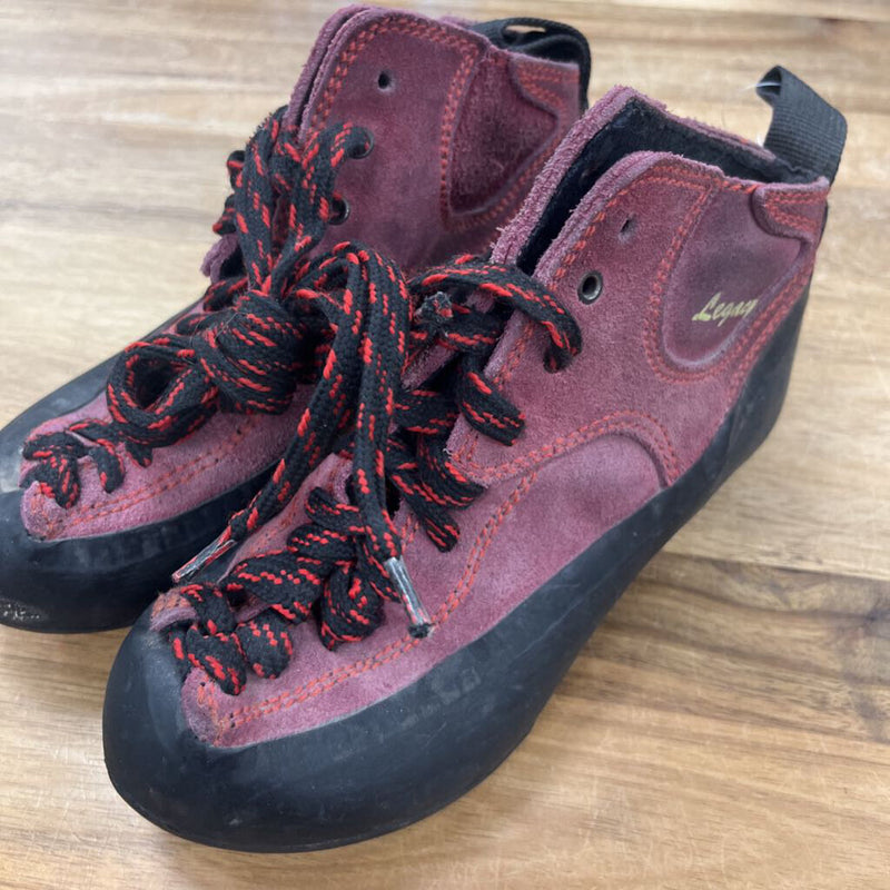 Free Climbing - Legacy Climbing Shoes - MSRP $150: Red/Black-unisex-