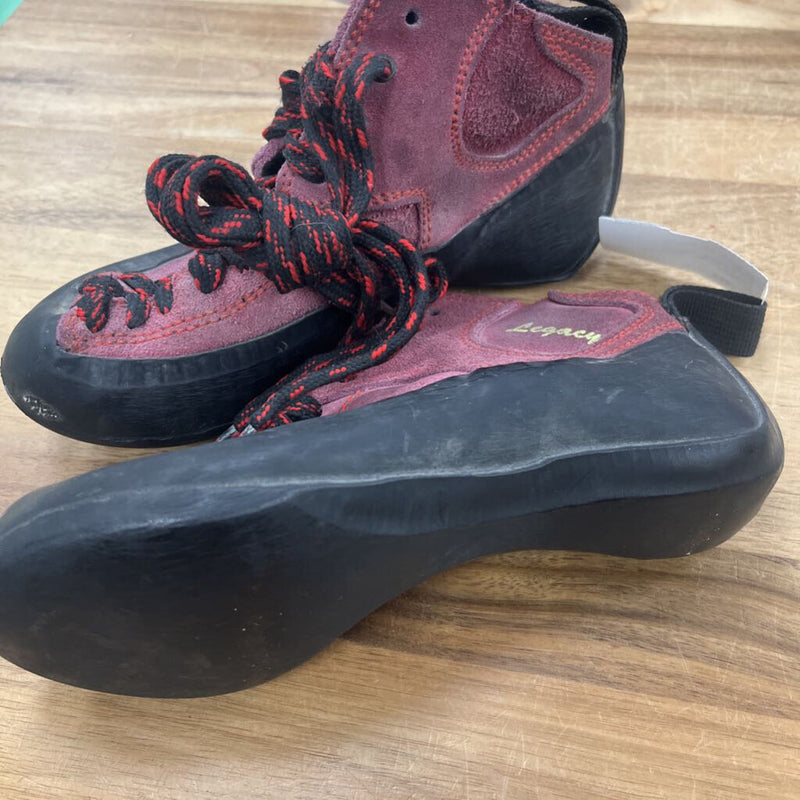 Free Climbing - Legacy Climbing Shoes - MSRP $150: Red/Black-unisex-
