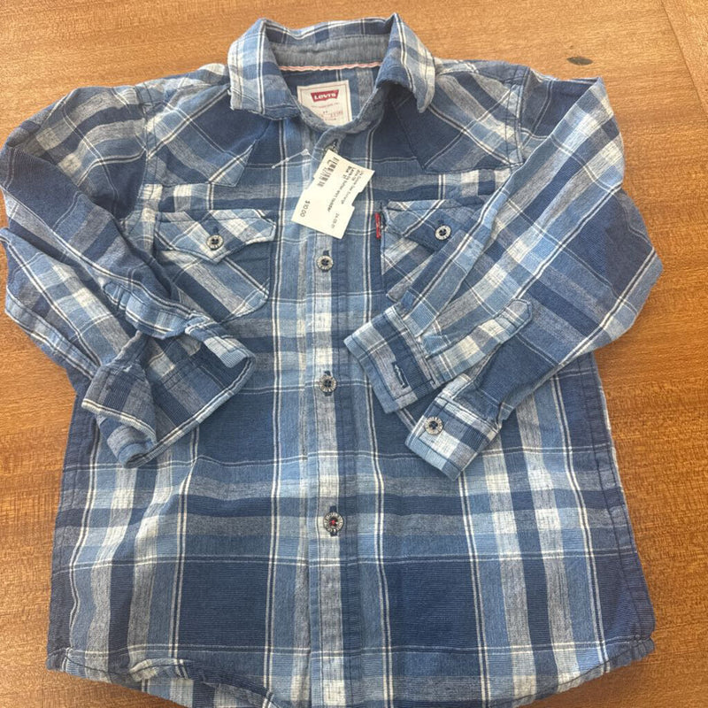 Levis-l/s button shirt toddler : Blue -children-3T