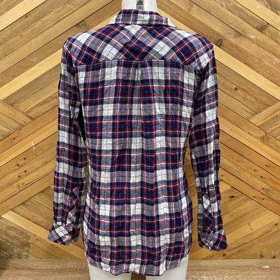 Rails - Women's Lightweight Flannel Shirt - MSRP $178: White/Black/Blue/Red-women-MD