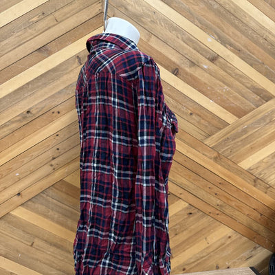 Rails - Women's Lightweight Flannel Shirt - MSRP $178: Red/Navy/White-women-MD