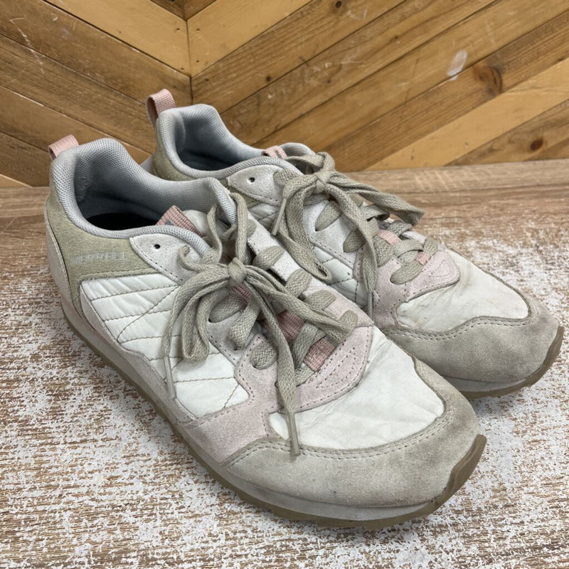 Merrell- woman alpine shoe- MSRP $ 120: grey/ tan -women-9.5