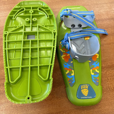 Little Bear Grizzly-Snowshoes 16" Snowshoes for Kids : Green/Blue--16" Adjustable