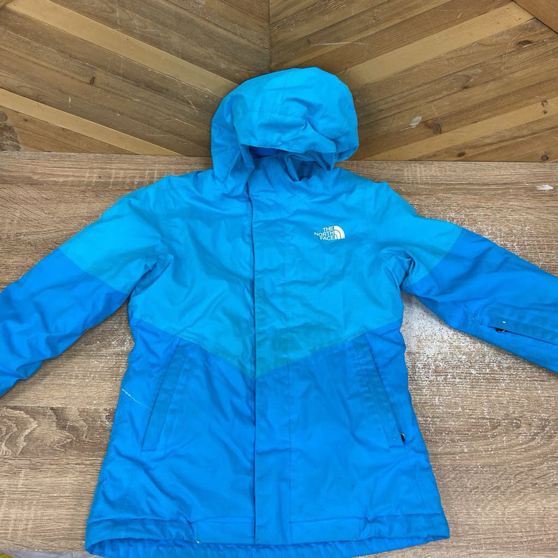 The North Face- insulated winter jacket - MSRP $219: Blue -children-7/8