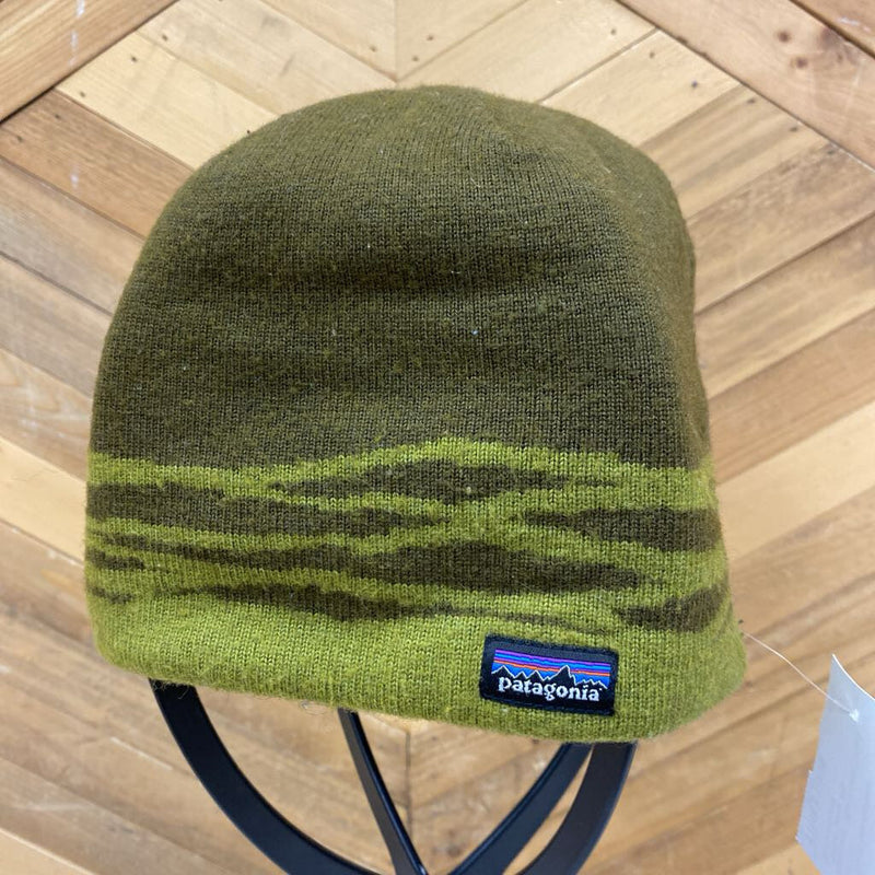 Patagonia - Reversible Toque - MSRP comp $55: Brown/Green-unisex-