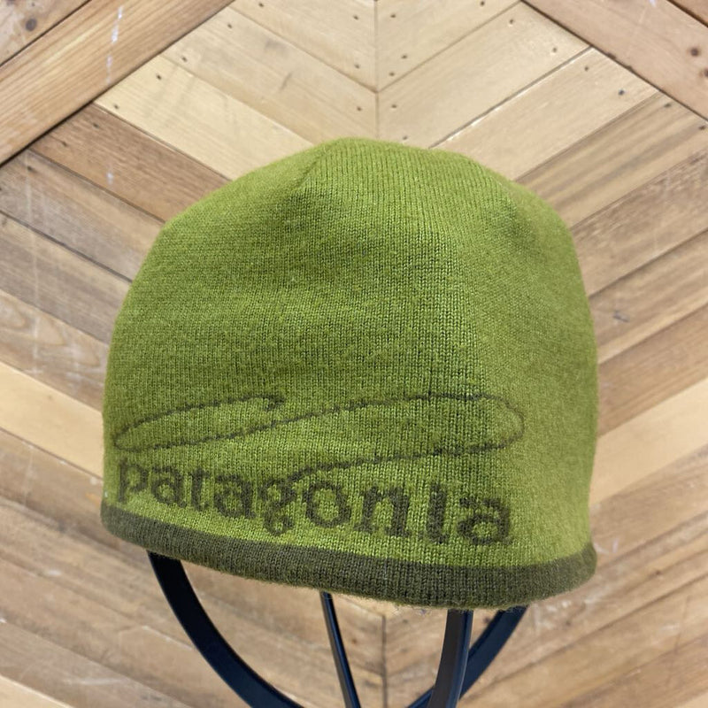 Patagonia - Reversible Toque - MSRP comp $55: Brown/Green-unisex-