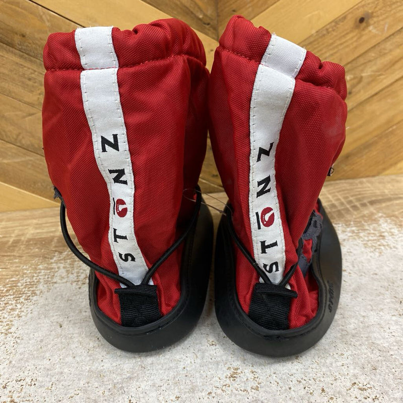 Stonz - Baby Fleece-Lined Booties - MSRP $60: Red/Grey Racoon-infant-LG