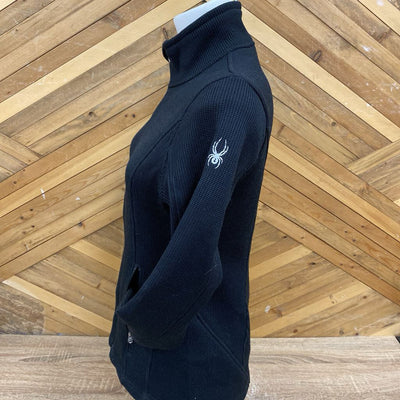 Spyder - Women's zip up fleece - MRSP $150: black-women-MD