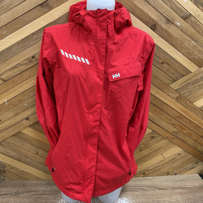 Helly Hansen - Women's Rain Jacket - MRSP comp $130: red-women-LG