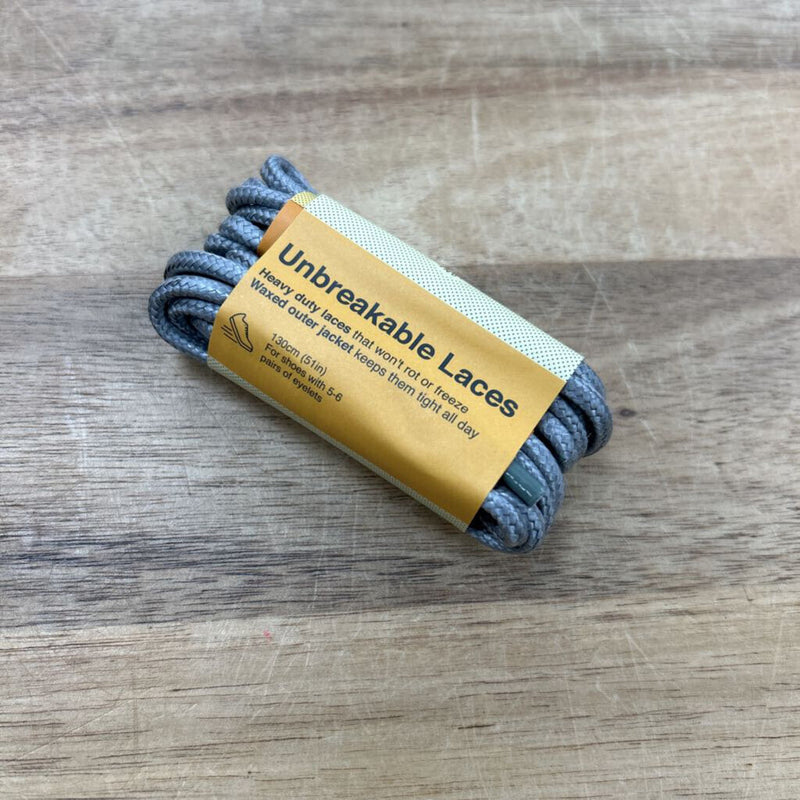 Adventure Andy - Unbreakable Heavy Duty Laces: Grey-unisex-130cm (51in)