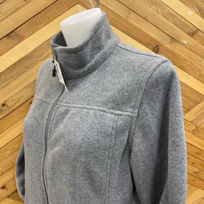 Natural Reflections - Women's Zip Up Fleece - MSRP $35: Grey-women-MD