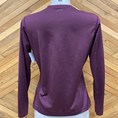 MEC - Women's L/S Athletic Shirt - MSRP $55: Purple-women-SM