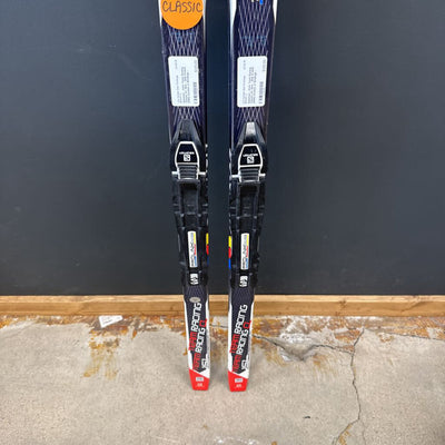 Salomon - Kid's Team Racing Classic XC Skis - SNS Prolink (NNN) Access Jr Bindings - MSRP $189: red/white/black--151