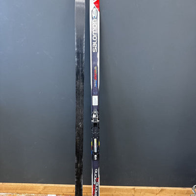 Salomon - Kid's Team Racing Classic XC Skis - SNS Prolink (NNN) Access Jr Bindings - MSRP $189: red/white/black--151