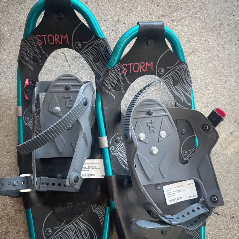 Tubbs - Storm kids snowshoes - MRSP $99: Black/blue--