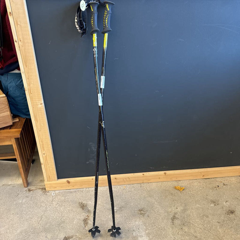 Gipron - Downhill ski poles subligraph tech : Black/yellow--125 cm