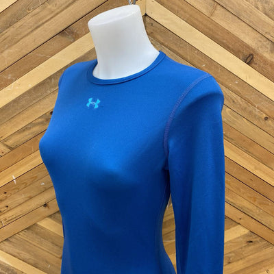 Under Armour - Women's L/S Athletic Top: Blue-women-SM