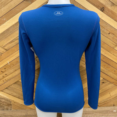 Under Armour - Women's L/S Athletic Top: Blue-women-SM