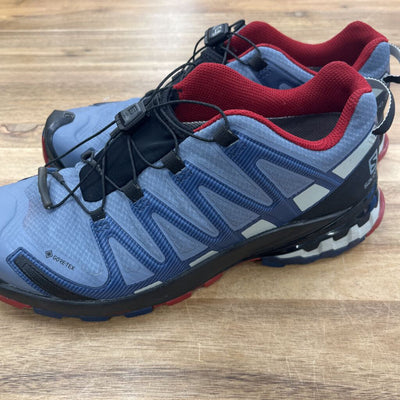 Salomon - Men's XA Pro 3D Gore-Tex Trail Running Shoes - MSRP $210: Blue/Red/Black-men-M7.5