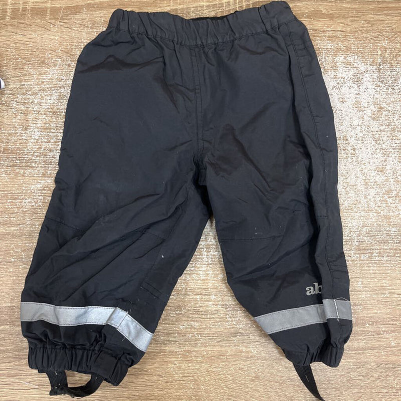 Abeko - Kids Rain Pants: black-children-6-12M