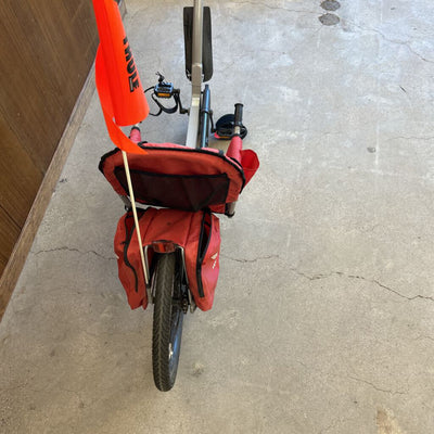 Weehoo iGo Turbo - Kid's Ride-Along Bike Trailer - MSRP $500: Grey/Red--