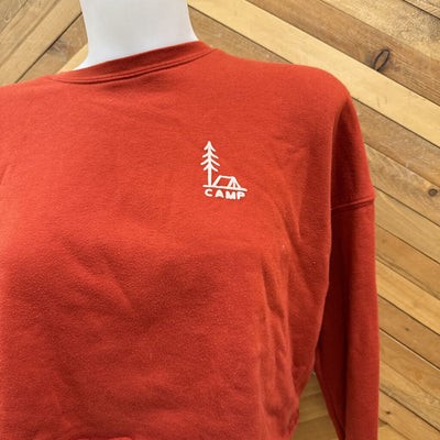 Camp Brand Goods - Sweatshirt - MSRP $90: Orange-women-MD