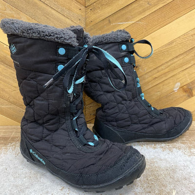 Columbia - Kids Winter lace Boots - MSRP $110: Black-children-2Y