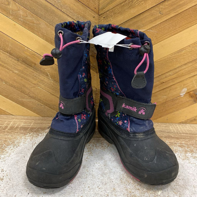 Kamik - youth winter boot- MSRP $75: Black/Blue/Pink-children-2Y