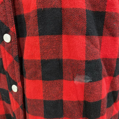 BC Clothing - Women's Fleece-Lined Flannel Shirt: Red/Black-women-SM