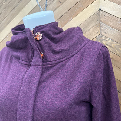 Ripzone - Women's Long Full-Zip Hoodie - MSRP comp $45: Purple-women-XS